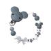 Pacifier chain with name baby personalized gifts Mickey Several colors pacifier chain silicone anti-drop chain baby gift gifts for birth baptism gifts for boys and girls (7)