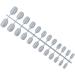 dijiusidy 24 Pieces Solid Small Round Head Press on Nails Removable Wearable French Style DIY Exquisite Unique Acrylic Nail Type22 - Buy Online on GoSupps.com