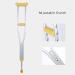 GagalU Crutches for Adults Underarm Crutches for Adjustable Underarm Youth Crutch Height Adjustable Underarm Crutches for People in 134-154CM Lightweight Aluminum Walking Stic - Buy Online on GoSupps.com