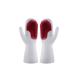 Magic Dish Washing Gloves Silicone Rubber Cleaning Brush Scrubber Kitchen Accessories (Red)