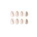 Shop Camellia Heart Vertebrae Press-On Medium Nails | Reusable Nude Acrylic Nail Set for Women & Girls - 24 Adorable Styles - Buy Online on GoSupps.com
