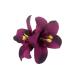 JSGHGDF Fabric Flower Hair Clip for Women Elegant Cloth Flower Side Clip Hair Style Accessories Ponytail Holder Barrettes Purple