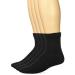 Carolina Ultimate Men's Diabetic Non-Binding Quarter Socks 2 Pack Large Black