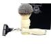 Shaving brush / grooming set gift for men | synthetic hair handle brush l3 edge razor | ivory handle