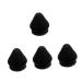 Tovinanna 4 pieces fascia ball massage device mountable massage ball foot massager ball acupuncture points Massage device Muscle massage ball deep muscle massage ball Hand massager 7.50x7.00cmx4pcs Schwarzx4stk