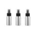 Xumin 3 pieces 30 ml 1 oz silver aluminum high quality fine spray bottle with black nozzle and lid toner make-up water atomizer pot bottle holder cosmetics 30ml/1oz