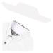 Lot de 20 protections de col anti-transpiration autocollantes jetables pour prot ger contre la sueur et les taches - Blanc