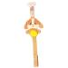 Zigozago - Pacifier chain with a plush dog