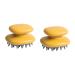 Fomiyes 2st Shampoo massage comb Headbrush silicone scalp massager silicone silicone shampoo round bracket cotton exchange of the protective helmet insert hair bathing brush