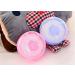 2 Pcs Pink and Blue Baby Powder Puffs with Talcum Powder Holder - Baby Skin Care Flutter - Buy Online on GoSupps.com
