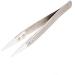 Precision Ceramic tweezers Non-Conductive Anti-Static Highly Heat Resistant Plier 1 1 Pack Silver