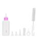 6PCS/ Set Pet Puppy Kitten Feeding Bottle Small Dog Cat Milk Nursing Care Kit Liquid Feeding Supplies 60ml with Replacement Nipples Pink