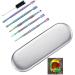 Yullmu 5-Piece Rainbow Stainless Steel Wax Carving Tool Set with Silicone Container and Cleaning Brush - Buy Online on GoSupps.com