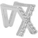 Metal Teeth Brace for Party Fashionable Jewelry Decoration Plated English Letter X Fits Most Tooth Sizes Portable - Buy Online on GoSupps.com