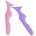FRCOLOR 2pcs Silicone Beauty Ruler Lip Liner Eye Shadow Marscara Shadow Guide Template Eyelash Tool Face