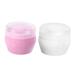 Beatifufu 2 Sets Baby Plush Puff Transparent Baby Powder Boxes Dry Powder Puffs Makeup Puffs Talcum Filling PP Baby Container