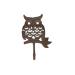 Alipis Wall Hanging Hooks Wall Hook Towel Hanger Owl Shape Hook Cast Iron Hook Coat Hook Wrought Iron medium As Shown