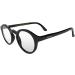 London Mole Glasses | Stylish Graduate Round Reading Glasses for Men & Women | Unisex Black Glossy 1.5x with Spring Hinges - Buy Online on GoSupps.com