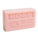 Savon de Marseille - Nourishing French Soap Made With Pure Organic Olive Oil and Shea Butter - Rose Fragrance - 125 Gram Bar