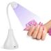 UV Nail Lamp Mini Lotus Hands Light Nail Polish Gel Curing Lamp Rotatable Nail Dryer White LED - Buy Online on GoSupps.com