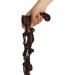 Walking Stick Wooden Cane Faucet Crutches Redwood Root Engraving Cane Elderly Staff Walking Stick Walker Birthday Gift Redbrown Graybrown (Redbrown) Safehappy - Buy Online on GoSupps.com