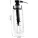 KICHOUSE Clear Container Liquid Condiment Dispenser Honey Dispenser Large Syrup Pump Bottle Jam Container Syrup Server Kitchen Cabinet Empty Glass Oil Container Press Mouth Stainless Steel - Buy Online on GoSupps.com
