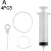 Refrigerator Drain Clean Brush Wash Brush Suction Syringe Hose Fridge Cleaner Dredge Tool Stick Drain Kit 1.5m Fridge Hole White 6pcs - Buy Online on GoSupps.com