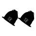 BIUDECO 2pcs Velvet Bag Hair Dryer Travel Bag Hair Dryer Attachments Storage Hair Dryer Bag Black Flannel