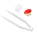Single Tooth Hiphop Tooth Single Removable Mouth Teeth Halloween Dentures Ornaments (Red)