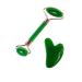 Facial Massage And Scraping Skin Care Tool And Neck Roller Set For Skin Care Reducing Puffiness And Improving Facial Wrinkles (Green)