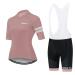 Women's Cycling Jersey Set Outdoor Short Sleeve Cycling Shirt + 20D Gel Padded Shorts Cycling Pants Breathable Quick-drying 02 S