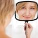 Snowflakes Hand Mirror Large and Comfy Handheld Mirror with Handle for Salon .(Black) - Buy Online on GoSupps.com