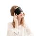 Double-Sided Mulberry Silk Heating Eye Mask Cold and Hot Compress USB Eye Mask Custom Temperature Control Timing Eye Mask Warm Eye Compress