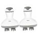 Beaupretty 2st head massage device portable massage lying portable massage device relaxation massager for the scalp scalp massager multifunction tools massage ABS white