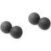 Minkissy Lacrosse Ball & Fitness Towels Set - High Density Muscle Roller & Yoga Mat Tear Resistant Sweat Absorbent - 2pcs Black for Studio & Relaxation - Buy Online on GoSupps.com