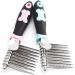 Anigood Professional Comb Dematting Rake Pet Shedding Tool Dog Cat Hair Grooming Brush (Blue) - Buy Online on GoSupps.com