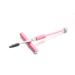 Acrylic Rhinestone Handle Eyelash Spiral Brush Comb Mascara Applicator Makeup Tool Yellow