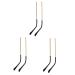 Gleavi 3 pairs of glasses legs glass replacement bars made of metal replacement for glasses brick glasses replacement glasses bar made of metal replacement arm glass replacement hinge plastic end men and women goldenx3stk 14x3cmx3pcs