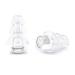 Reusable Concert Ear Plugs Noise Cancelling Reduce Ear Plugs Hearing Protection High Fidelity Slicone Earplugs with Aluminium Holder (Transparent)