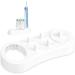 Updated Petech toothbrush holder Haltung electrical toothbrush holder compatible with oral b for 4 plug -in brushes charger (updated toothbrush holder) white