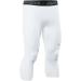ARSUXEO Men's 3/4 Compression Running Tights Capri Pants - White - Size Medium - Buy Online on GoSupps.com