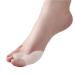 Hallux Valgus corrector - Medical silicone - wound spreader - anti -chafing - finger separator - gel - pain relief - pack with 6 white pieces - Christmas and birthday gift idea