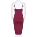 TIFENNY Women's Milk Silk Soft Sleeveless Backless Formal Dress - Wine, Medium - Buy Online on GoSupps.com