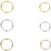 amangul 60 Pieces Alloy Hair Coil Dreadlocks Braid Rings Metal Cuffs Gold Silver Twisted - Buy Online on GoSupps.com
