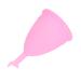 Menstrual Cup Flexible Silicone Safe Menstrual Cup for Traveling Home (Pink)