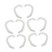 GAFOKI 5 Pairs Auricle Corrector Invisible Tape Corrector De Ojeras Silicone Patch Silicone Auricle Patch Auricle Correction Silicone Auricle Ear Corrector Ear Correction Support White