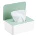 Wet Wipes Dispenser Box Baby Nappy Wet Dry Tissue Hand Water Wipes Napkin Storage Box Cover Holder Keep Wipes Fresh with Lid Seal Dustproof for Home Office Desk Organiser Storage (Green)
