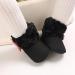 Spring Winter Warm Fleece Booties for Baby | Non-Slip Soft Sole Shoes for Boys Girls | Adjustable Prewalker Boots 0-18 Months (12-18 Months, Black) - Buy Online on GoSupps.com