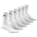 Adidas Unisex Cushioned Sportswear Crew Socks - 6 Pairs (Size 43-45) - Comfortable Black & White Socks for Every Athlete - Buy Online on GoSupps.com