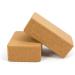 Cork Yoga Blocks 2 Pack + 1 Yoga Strap Set | High Density Natural Cork | Improve Balance, Strength & Flexibility | Comfortable Edge | 2 Blocks + 1 Strap - Buy Online on GoSupps.com